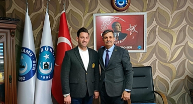 Başarılı İş adamı Aykut Saban’dan Başkan Kenan Toka’ya ziyaret