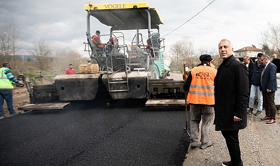 KARGALIHANBABA’DA BAĞLANTI YOLU ASFALTLANDI