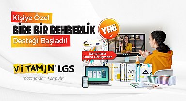 Vitamin, LGS sınavına hazırlanan öğrencilere bire bir rehberlik desteği sunuyor.