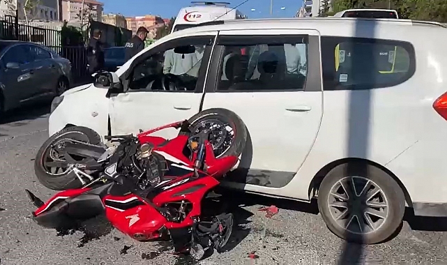 Beylikdüzü'nde Motosiklet Kazası Sonucu 1 Kişi Yaralandı