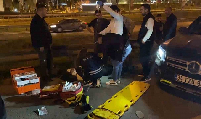 TEM de otomobil cipe arkadan çarptı: 1'i ağır 2 yaralı
