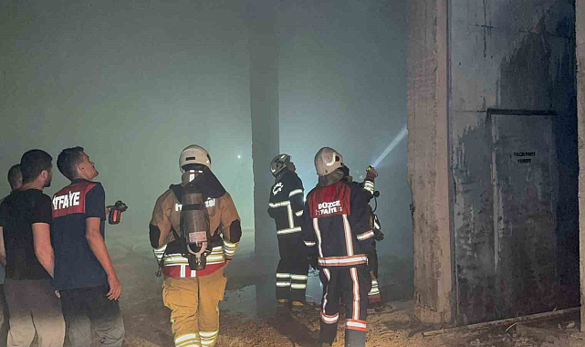 Düzce'de Parke Atölyesinde Alevler Yükseldi