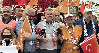 HAKSEN, Taksim Meydanı'na Çelenk Bıraktı