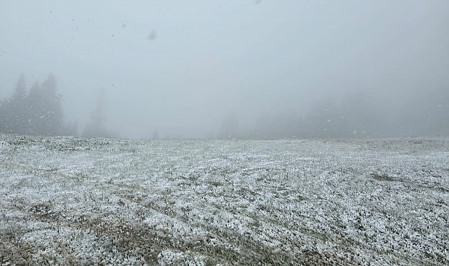 Sakarya'da Mayıs Ortasında Kar Yağışı Görüldü