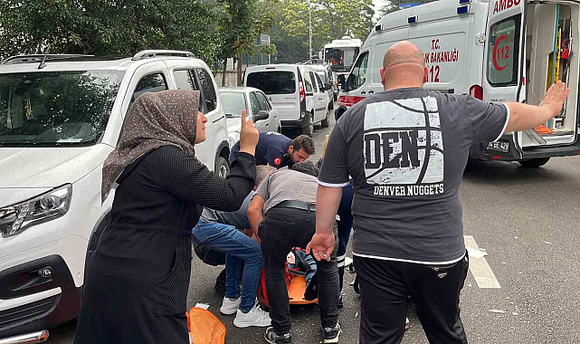 Bolu'da Otomobille motosiklet çarpıştı