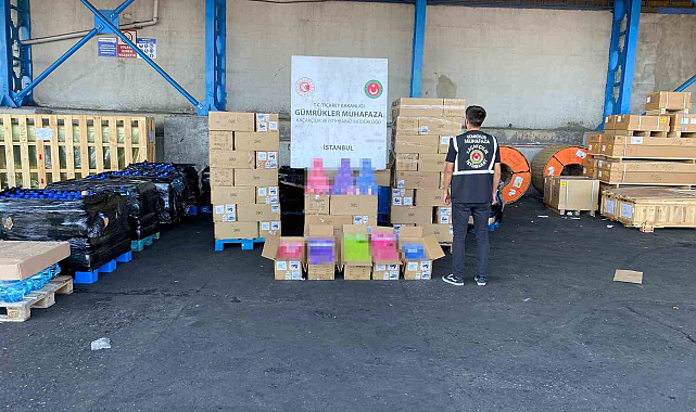 "Ambarlı Limanı'nda 30 Milyon Liralık Kaçak Elektronik Sigara Operasyonu"