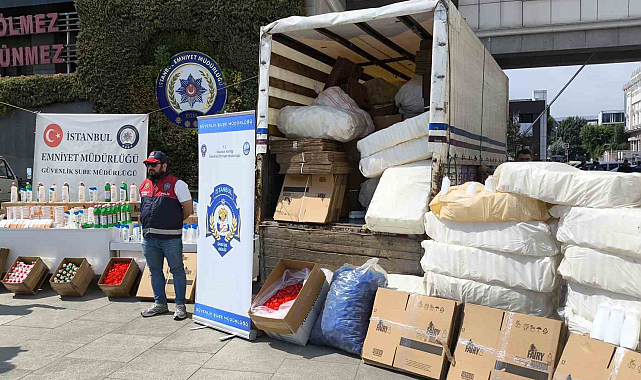 İstanbul'da 3 milyon liralık sahte kozmetik ve temizlik ürünü ele geçirildi