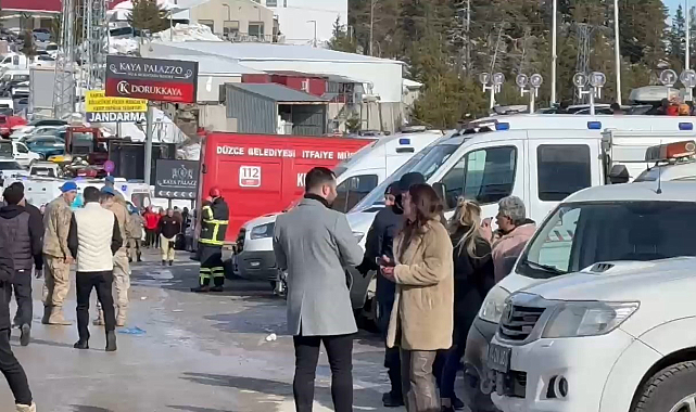 Alevlere teslim olan otelde acı bekleyiş