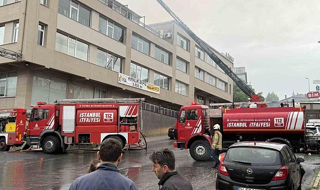 Eyüpsultan'da tekstil fabrikasında yangın paniği