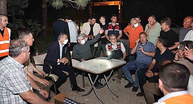 Başkan Alemdar: "Yangını en kısa süre içinde söndürmek için çalışıyoruz"