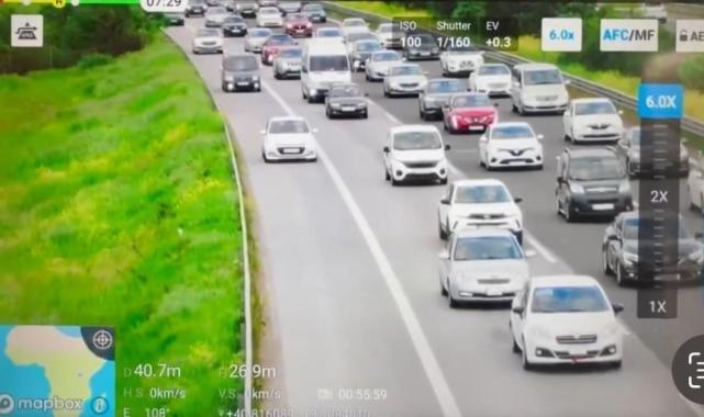 Düzce'de 308 hızlı sürücü radara girdi