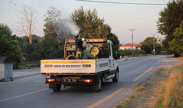 Erenler'de ilaçlama çalışmaları titizlikle sürüyor
