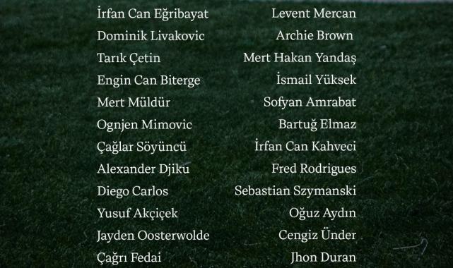 Fenerbahçe'nin Portekiz kampı kadrosu belli oldu