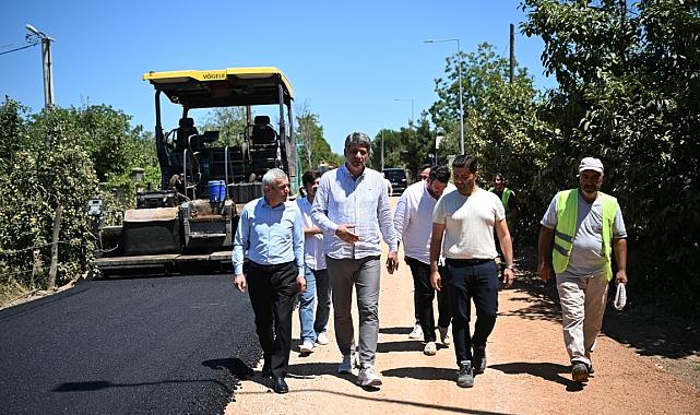 Kartepe'deki Mesudiye Caddesi Asfaltlandı