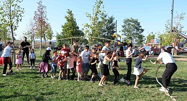 Aileler piknik yaptı, çocuklar eğlendi