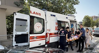 Avcılar'da cam silerken düşen kadın yaralandı