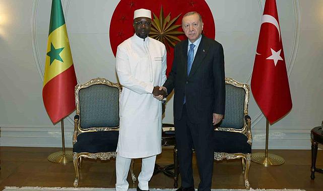 Cumhurbaşkanı Erdoğan, Senegal Başbakanı Ousmane Sonko'yu Kabul Etti