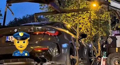 Ehliyetsiz sürücünün drifti pahalıya patladı