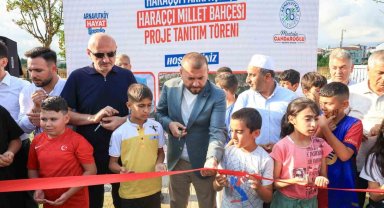 Haraççı Parkı'nın açılışında heyecan uyandıran Millet Bahçesi Projesi tanıtıldı