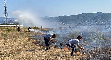 Kocaeli'de otluk yangını
