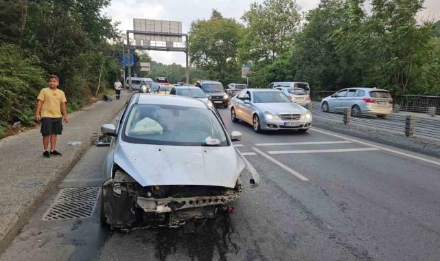 Sarıyer'de aşırı hız kaza getirdi: 1 yaralı
