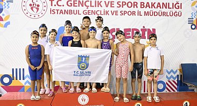 Silivri Belediyesi Spor Kulübü Yüzme Takımı, İstanbul'da 20 madalya kazandı