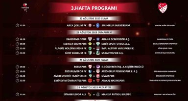 Trendyol 1. Lig'de 3 ve 4. hafta programları açıklandı