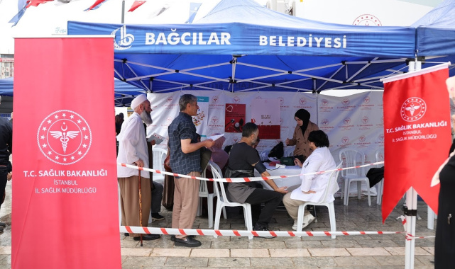 Bağcılar Meydanı'nda ücretsiz sağlık hizmeti