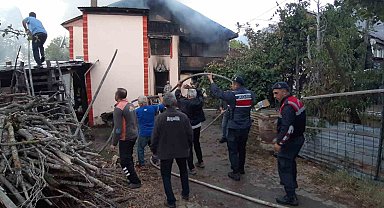 Bolu'da ahşap evde çıkan yangında yaşlı çift hayatını kaybetti