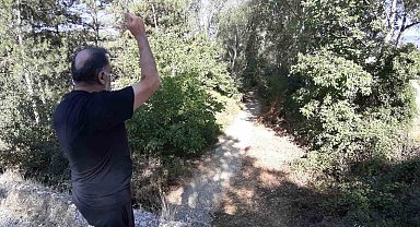 Bolu'da kuraklık dereleri kuruttu, köylü nöbetleşe su kullanıyor