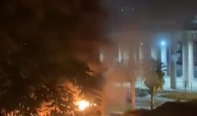 İş yerinde önce yangın çıktı sonra patlama oldu