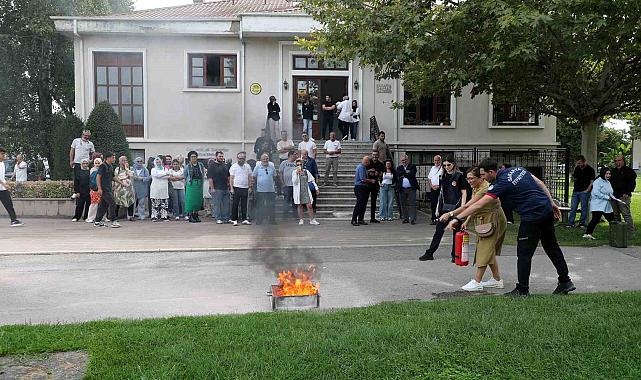 İtfaiyeden yangın anında doğru müdahale eğitimi