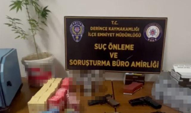 Kaçak tütüncüye operasyon: Silahlar ele geçirildi