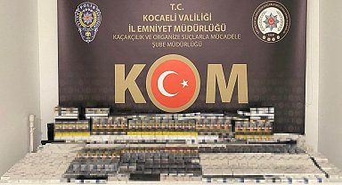 Kocaeli'de 700 paket gümrük kaçağı sigara ele geçirildi