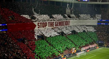 Galatasaray'dan Filistin koreografisi