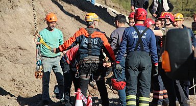 İşçi 30 metrelik kuyuya düştü, ekipler seferber oldu