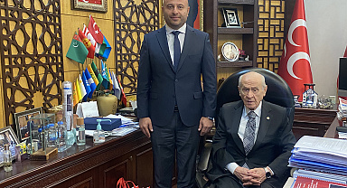 MHP'li Oğuz Alkaş'tan Bahçeli'ye Ziyaret