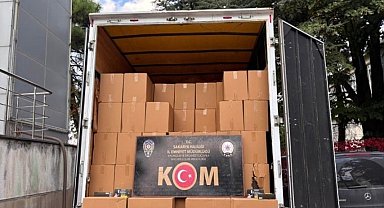 Sakarya'da 3 milyon 250 bin boş makaron ele geçirildi