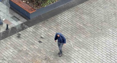 Arnavutköy'de dolu yağışı etkili oldu