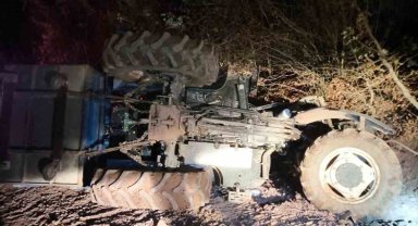 Bolu'da traktör devrildi: 2 yaralı