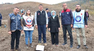 Düzce öğretmenleri hatıra ormanı oluşturuldu