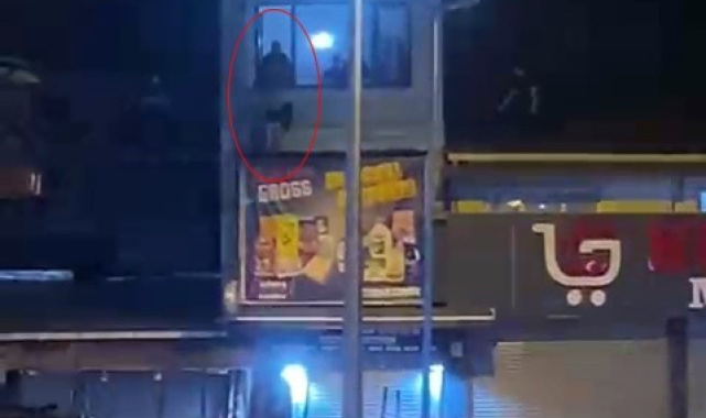 Komşusunu önce darp etti daha sonra pencereden attı