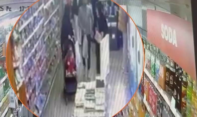 Marketten hızsızlık yapmak isterken suçüstü yakalandı