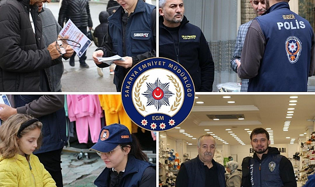 Sakarya polisinden siber suçlara karşı bilinçlendirme çalışması