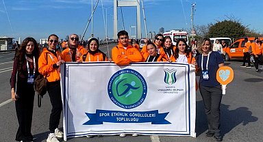 SUBÜ öğrencileri İstanbul Maratonu'nda görev aldı