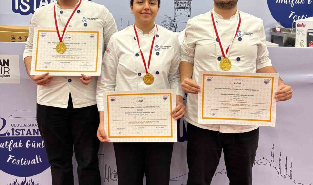 'BAU Gastronomi' öğrencilerine 2 altın madalya