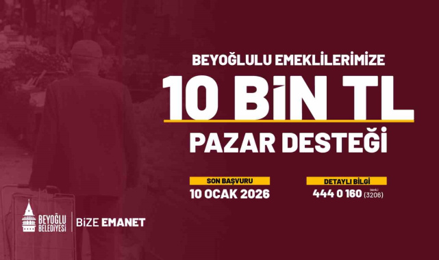 Beyoğlu'nda emeklilere verilen pazar desteği 2026'da da devam edecek