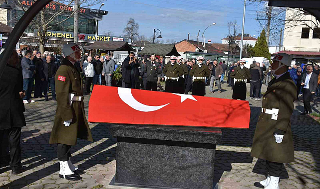 Kıbrıs gazisi törenle son yolculuğuna uğurlandı
