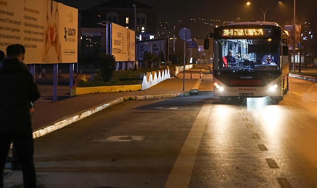 Sakarya’da Gece Ulaşımında Yeni Dönem: 24 Saat Kesintisiz Sefer Başladı