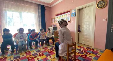 Çilimli'de miniklere ağız ve diş sağlığı eğitimi
